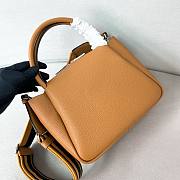Okify Prada Small Leather Handbag Brown - 4