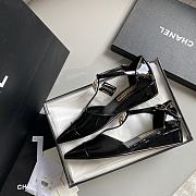 Okify Chanel Sandal Pointed Toe Camellia Wedges 13440 - 2