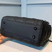 Okify Mini Lady Dior Bag Black Ultramatte Cannage Calfskin - 2