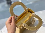 Okify Mini Lady Dior Python Bag Gold - 6