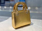 Okify Mini Lady Dior Python Bag Gold - 4
