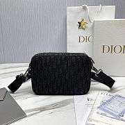 Okify Dior Essentials Saddle Triple Pouch Black Dior Oblique Jacquard - 5