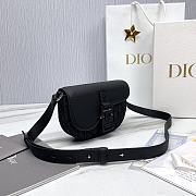 Okify Dior Essentials Saddle Pouch With Strap Black Dior Oblique Jacquard And Grained Calfskin - 3