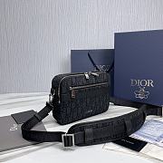 Okify Safari Bag With Strap Black Dior Oblique Jacquard - 5