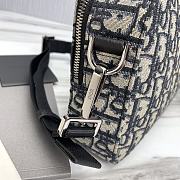 Okify Safari Bag With Strap Beige And Black Dior Oblique Jacquard - 5