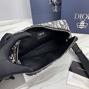 Okify Safari Bag With Strap Beige And Black Dior Oblique Jacquard - 3
