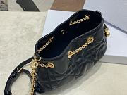 Okify Small Dior Ammi Bag Black Supple Macrocannage Lambskin - 5