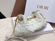 Okify Small Dior Ammi Bag White Supple Macrocannage Lambskin - 5