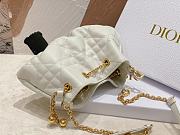 Okify Small Dior Ammi Bag White Supple Macrocannage Lambskin - 4
