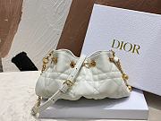 Okify Small Dior Ammi Bag White Supple Macrocannage Lambskin - 3