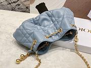 Okify Small Dior Ammi Bag Blue Supple Macrocannage Lambskin - 2