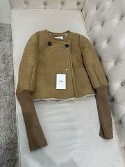 Okify Celine Jacket Suede Yellow 13499 - 4