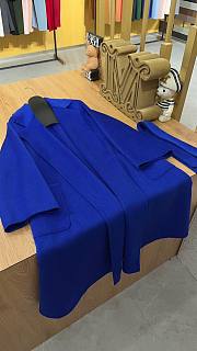 Okify Max Mara Ludmilla Icon Coat Blue - 3