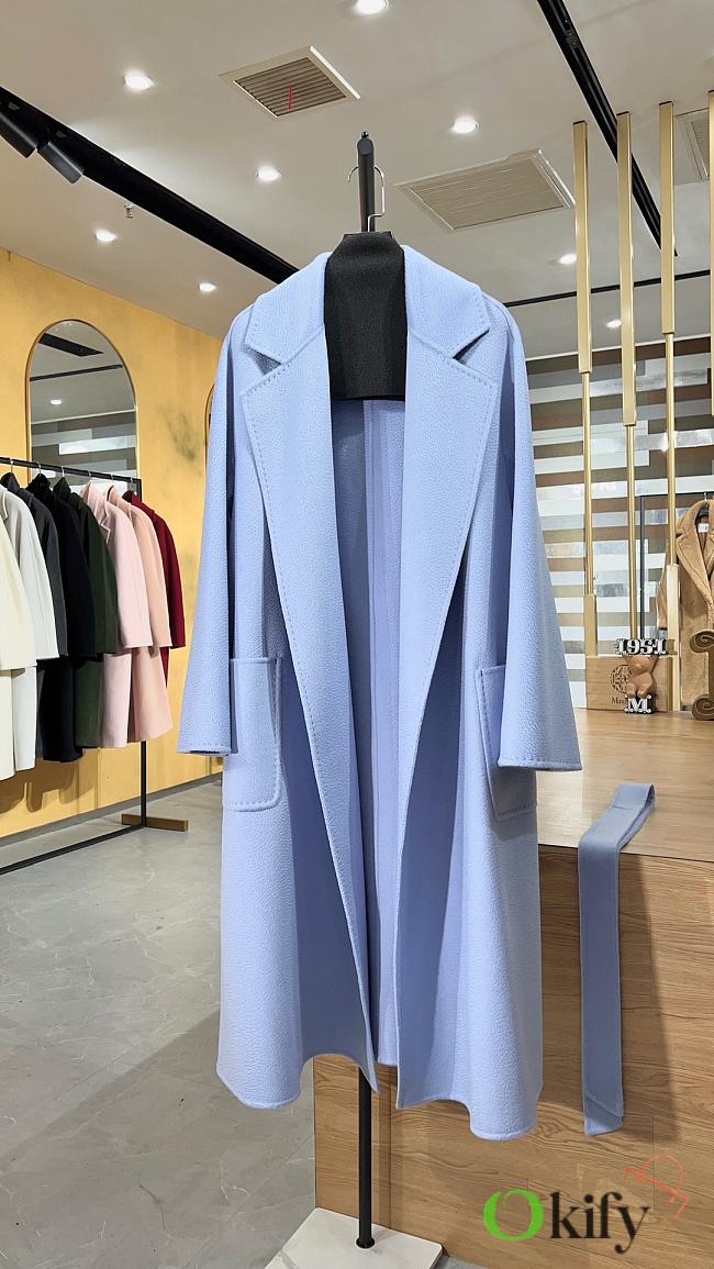 Okify Max Mara Ludmilla Icon Coat Light Blue - 1