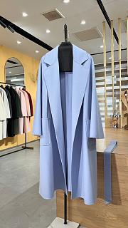 Okify Max Mara Ludmilla Icon Coat Light Blue - 5