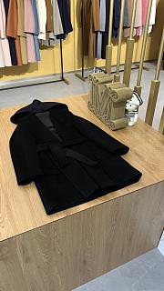 Okify Max Mara Camel Colour Robe Coat Black  - 4