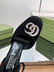 Okify Gucci Platform Pump With Double G Black Velvet - 2