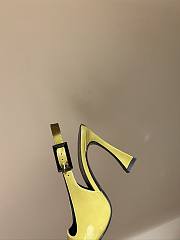 Okify YSL Square Pointed Toe Slingback High Heels 13589 - 6