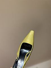 Okify YSL Square Pointed Toe Slingback High Heels 13589 - 5