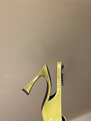 Okify YSL Square Pointed Toe Slingback High Heels 13589 - 4