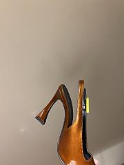 Okify YSL Square Pointed Toe Slingback High Heels 13590 - 2