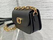 Okify Dior Small 30 Montaigne Avenue Bag Black Box Calfskin - 5