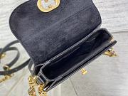 Okify Dior Small 30 Montaigne Avenue Bag Black Box Calfskin - 3