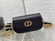 Okify Dior Small 30 Montaigne Avenue Bag Black Box Calfskin - 2