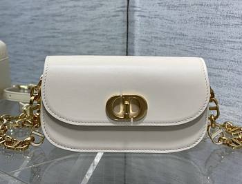 Okify Dior Small 30 Montaigne Avenue Bag Beige Box Calfskin