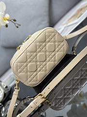 Okify Small Dior Travel Vanity Case Beige Cannage Lambskin - 2