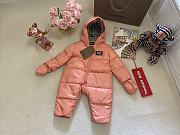 Okify Burberry Snowsuit Baby Pink - 1