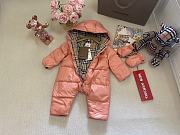Okify Burberry Snowsuit Baby Pink - 3