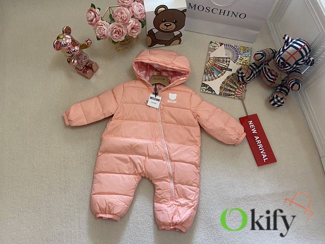Okify Moschino Snowsuit Baby Pink - 1
