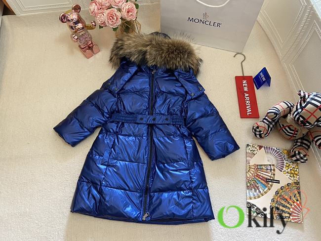 Okify Moncler Coat Pink 13618 Blue - 1