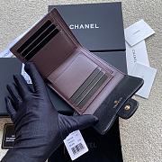 Okify Chanel Classic Small Flap Wallet Quilted Diamond Lambskin Black Gold - 2