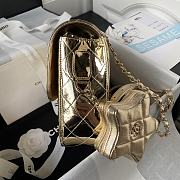 Okify Chanel Star Backpack Coin Purse Lambskin Metallic Gold - 2