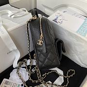 Okify Chanel Backpack Quilted Diamond Caviar Black  - 5