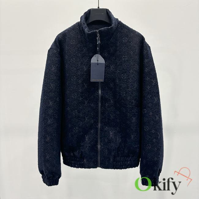 Okify LV Monogram Wool Bouclette Zipped Blouson 1ABJQJ - 1