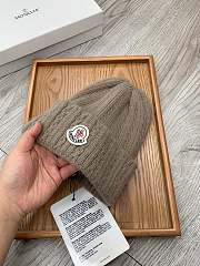 Okify Moncler Brown Beanie - 3