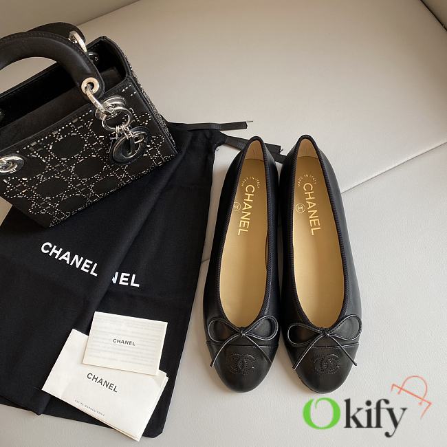 Okify Chanel Leather Flats 13753 - 1