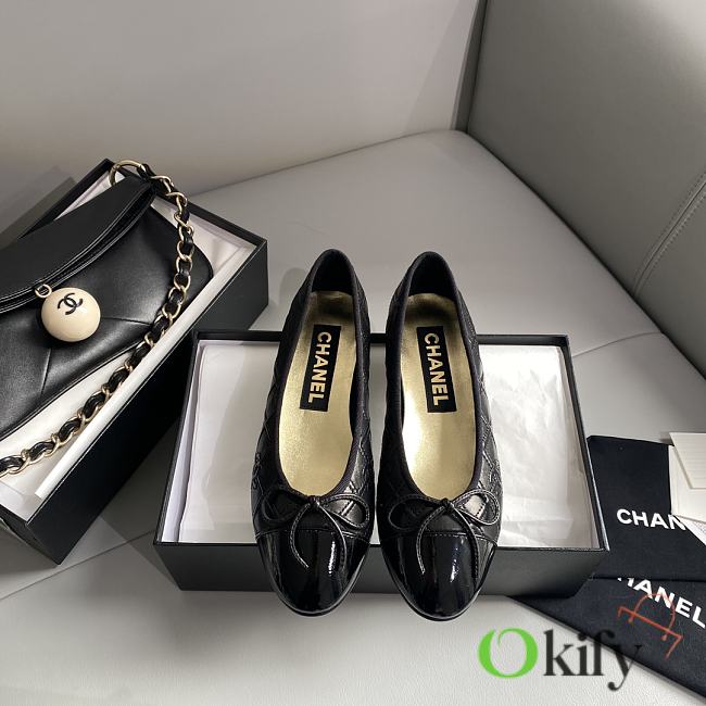 Okify Chanel Leather Flats 13754 - 1