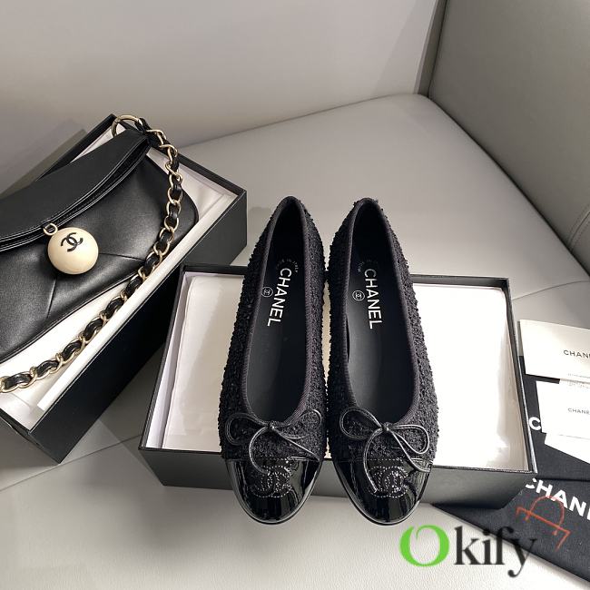 Okify Chanel Leather Flats 13764 - 1