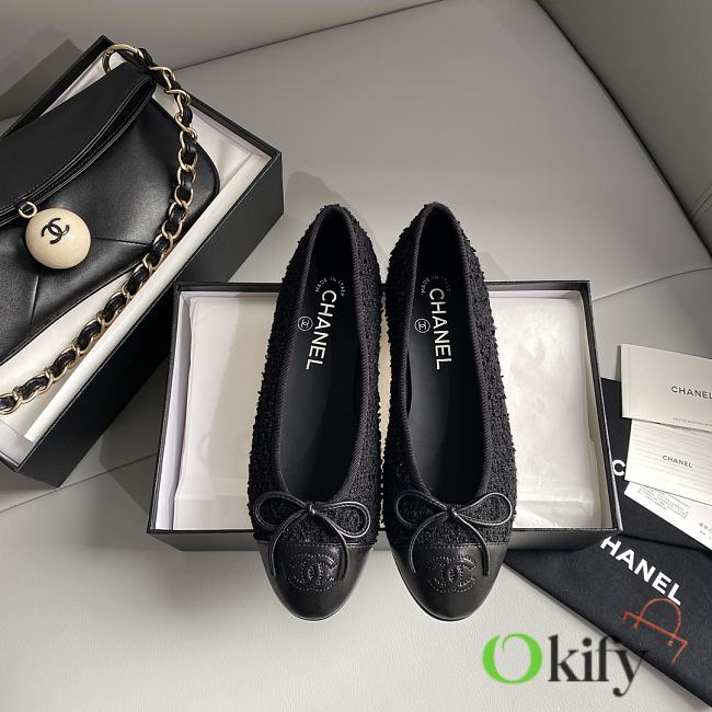 Okify Chanel Leather Flats 13765 - 1