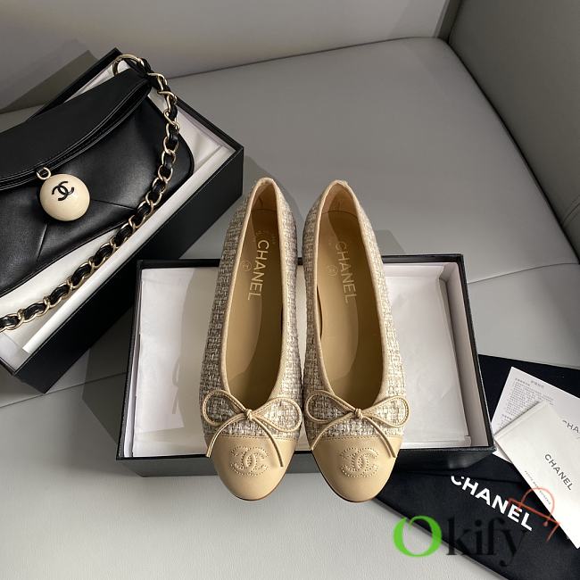 Okify Chanel Leather Flats 13768 - 1