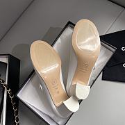 Okify Chanel Leather Sandal White 13772 - 2