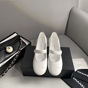 Okify Chanel Leather Sandal White 13772 - 6