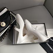 Okify Chanel Leather Sandal White 13772 - 5