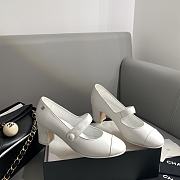 Okify Chanel Leather Sandal White 13772 - 1