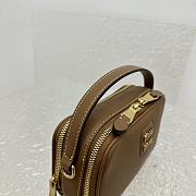 Okify Miumiu Leather Shoulder Bag Brown - 6