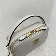 Okify Miumiu Leather Shoulder Bag White - 6